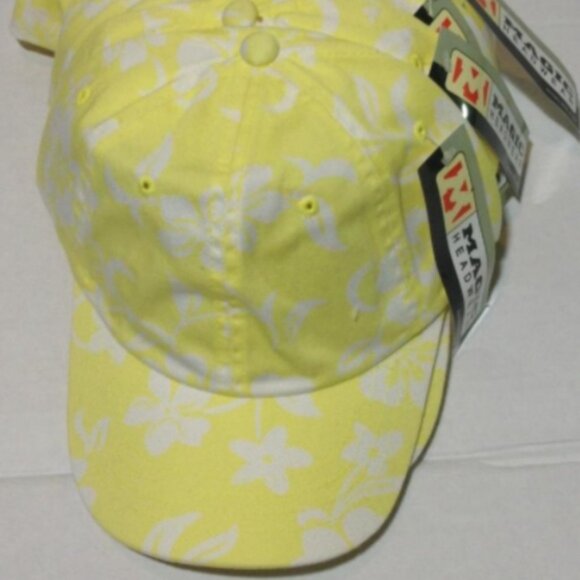 Floral Hat Hawaii style Lemony Yellow - Picture 2 of 3
